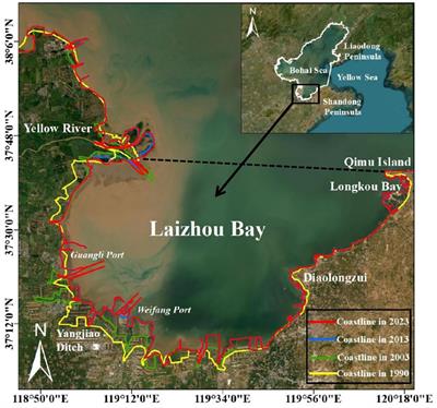 The effects of changes in the coastline and water depth on tidal prism and water exchange of the Laizhou Bay, China